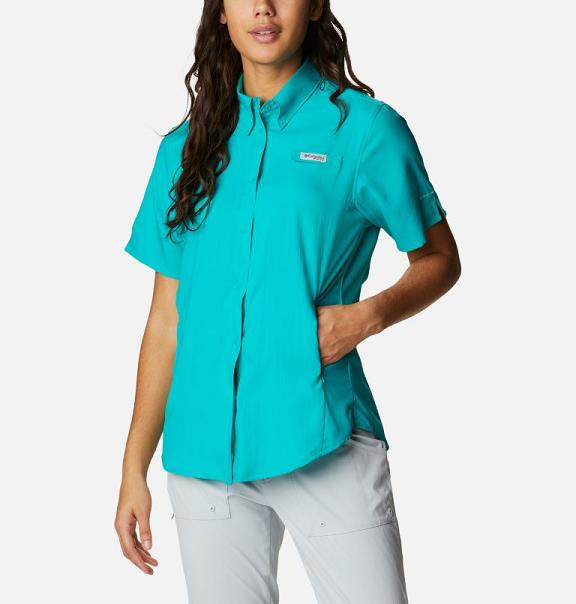 Columbia PFG Tamiami II Shirts Blue For Women's NZ10823 New Zealand